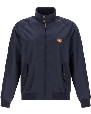 Valentino Garavani 'V Logo' Bomberjacke - Blau