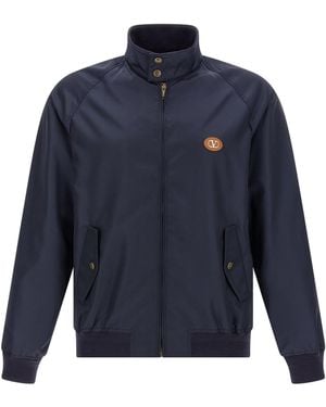 Valentino Garavani Vlogo Puffer Jackets - Blue