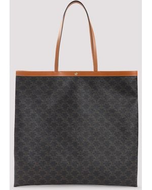 Celine Borsa Shopper Piatta Grande - Nero