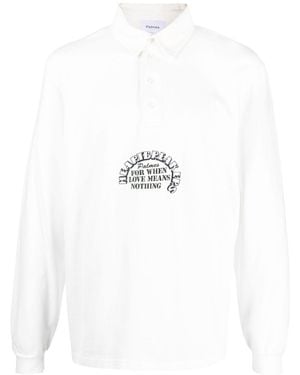 Palmes Logo Biologisch Katoen Shirt - Wit