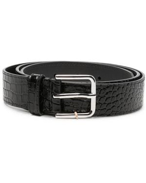 Frankie Shop Toni Leather Belt - Black