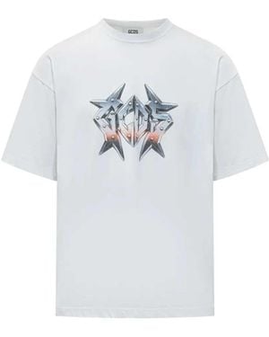 Gcds Grafik-T-Shirt - Grau