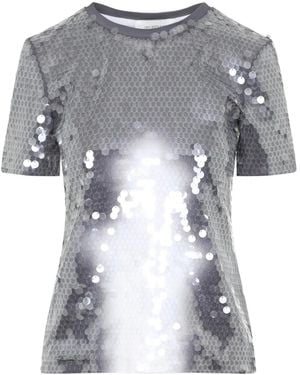 Sportmax T-shirt à paillettes Kibbutz - Gris
