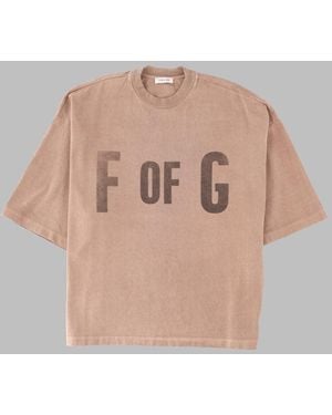 Fear Of God T Shirt Con Stampa - Natural