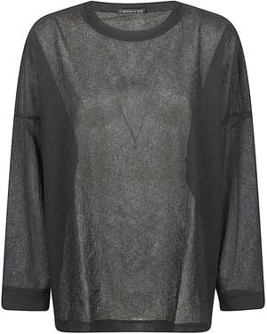 MIZUIRO Jersey con cuello redondo - Gris