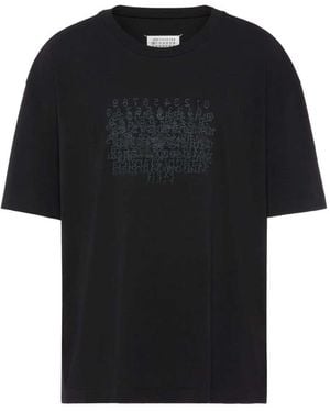 Maison Margiela Printed T Shirt - Black