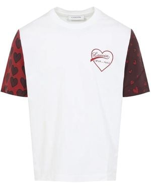 Lanvin Camiseta De Algodón - Blanco