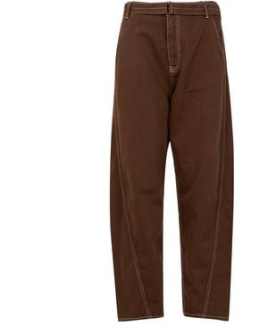 Semicouture Trousers - Brown