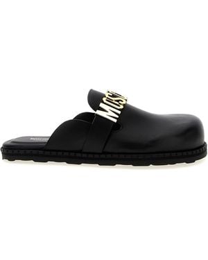 Moschino Birky' Sabots - Black