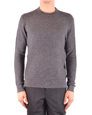 Michael Kors Textured Knit Jumper With Ribbed Hem - Grey