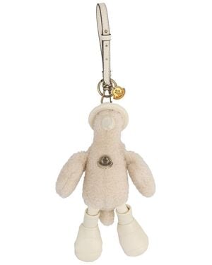 Moncler Mini Monduck Keychain - Natural