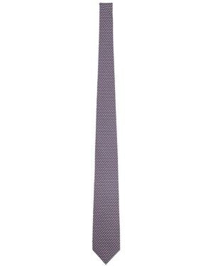 Ferragamo Silk Tie - Purple