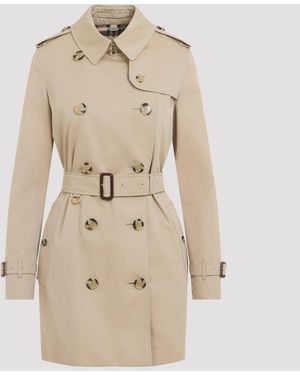 Burberry Kensington Heritage Lange Trenchcoat - Naturel