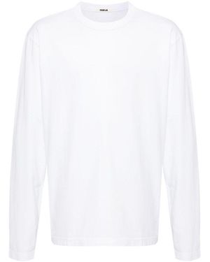 Tekla Sleeping T -Shirt lang Ärmeln - Weiß