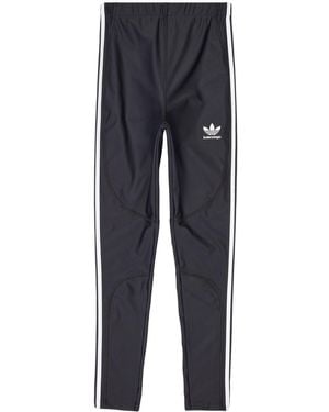 adidas x Balenciaga Logo Leggings - Blau