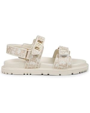 Dior Logo Act Sandals - Natural