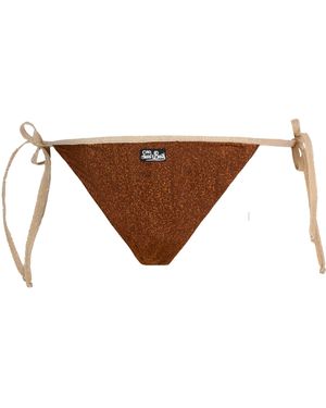 Mc2 Saint Barth Marielle Sangallo Lace Bikini Slip in White