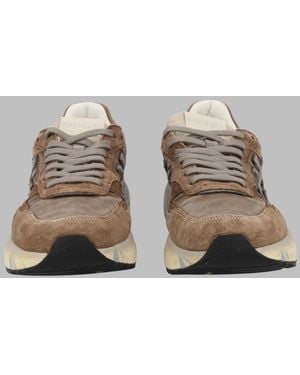 Premiata Low-Profile Premium Trainers - Grey