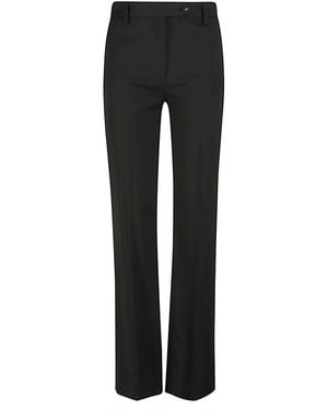 True Royal Cady Flared Trousers - Black