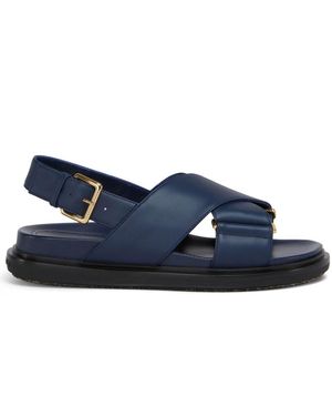 Marni Ledersandalen - Blau