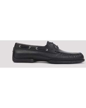 Jil Sander Calf Leather Loafers - Black