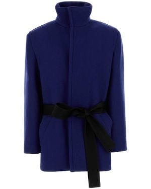 Saint Laurent Wool Jacket - Blue
