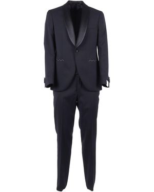 Luigi Bianchi Dress Drop Seven. - Blau