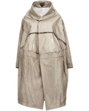 Comme des Garçons Oversize Texture Trench Coat - Natur