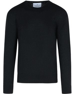 Seven Gauge Schwarzer -Pullover aus Alpaka-Mischung