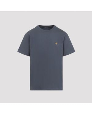 Carhartt Chase Cotton T-Shirt - Blue
