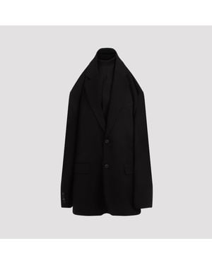 Balenciaga Suspended Tailored Dress - Black