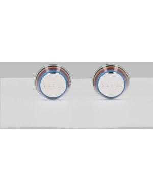 Paul Smith Gemelli "Signature Stripe" Con Logo - Grey