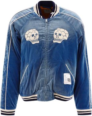 Maison Mihara Yasuhiro Souvenir Bomberjacke - Blau