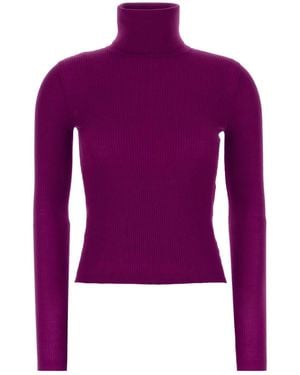 Saint Laurent Cashmere Blend Jumper - Purple