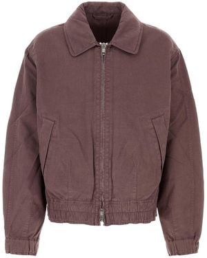 Our Legacy Purple Cotton Blend Jacket - Brown