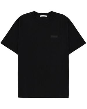 Givenchy Cotton T-Shirt With Logo T-Shirts - Black