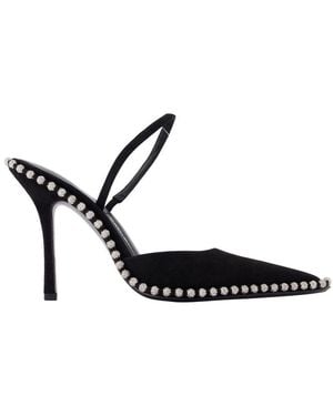Alexander Wang Schwarze Leder Slingback-Pumps