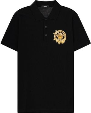 Versace Polo Con Logo - Black