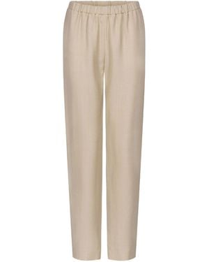 Loulou de Saison Scot Straight Leg Trousers - Natural