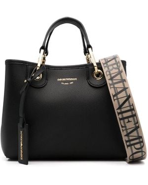 Emporio Armani Borsa Tote Con Logo - Nero
