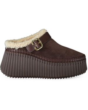 Chloé Nama Bottines à plateforme - Marron