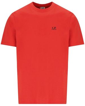C.P. Company Jersey 30/1 Poinciana T-Shirt - Red