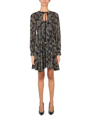 MICHAEL Michael Kors Paisley Print Mini Dress - Black