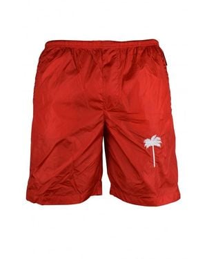 Palm Angels Badeshorts - Rot