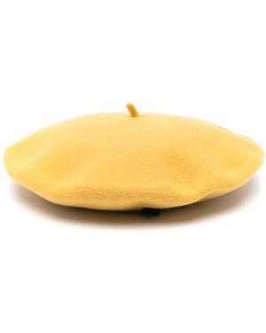 Borsalino Wool Basque Hat - Yellow