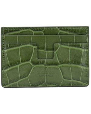 Tom Ford "Tejus T Line" Card Holder - Green