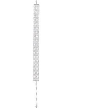 Self-Portrait "Crystal" Choker Necklace - White