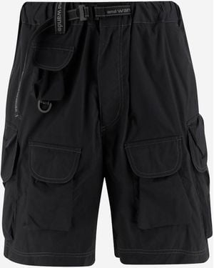 and wander Cargo Short Trousers With Side Pockets - Black