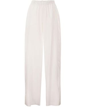 Fabiana Filippi Cotton Poplin Top With Eco-Brass Details - White