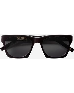 FACE HIDE Logo Sunglasses - Black